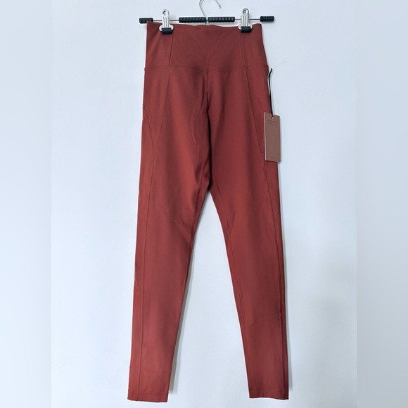 GIRLFRIEND COLLECTIVE COMPRESSIVE HIGH-RISE LEGGING - small, terracotta. - Picture 2 of 8